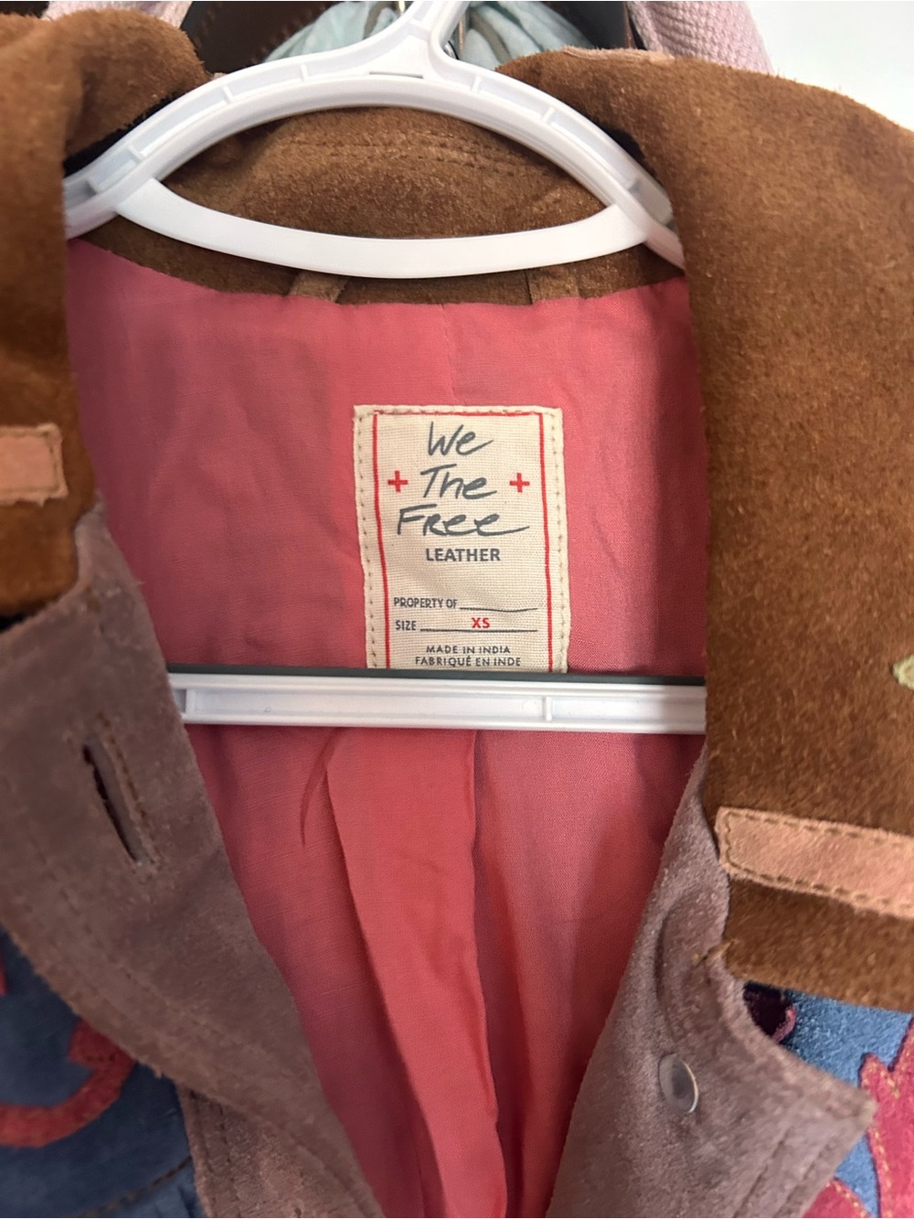 We The Free Brown Suede Leather Jacket - Picture 3 of 4